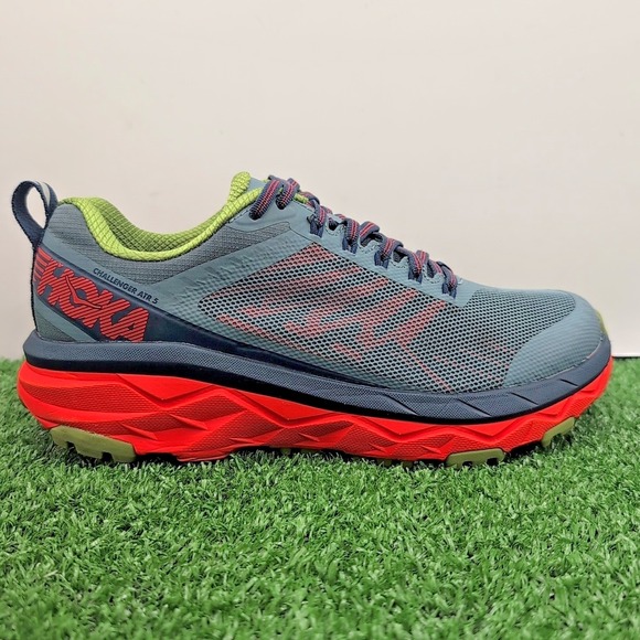 Hoka One One Challenger ATR 5 Shoes Mens 7 2E Wide Thyme/ Fiesta Active Sneakers main image 9